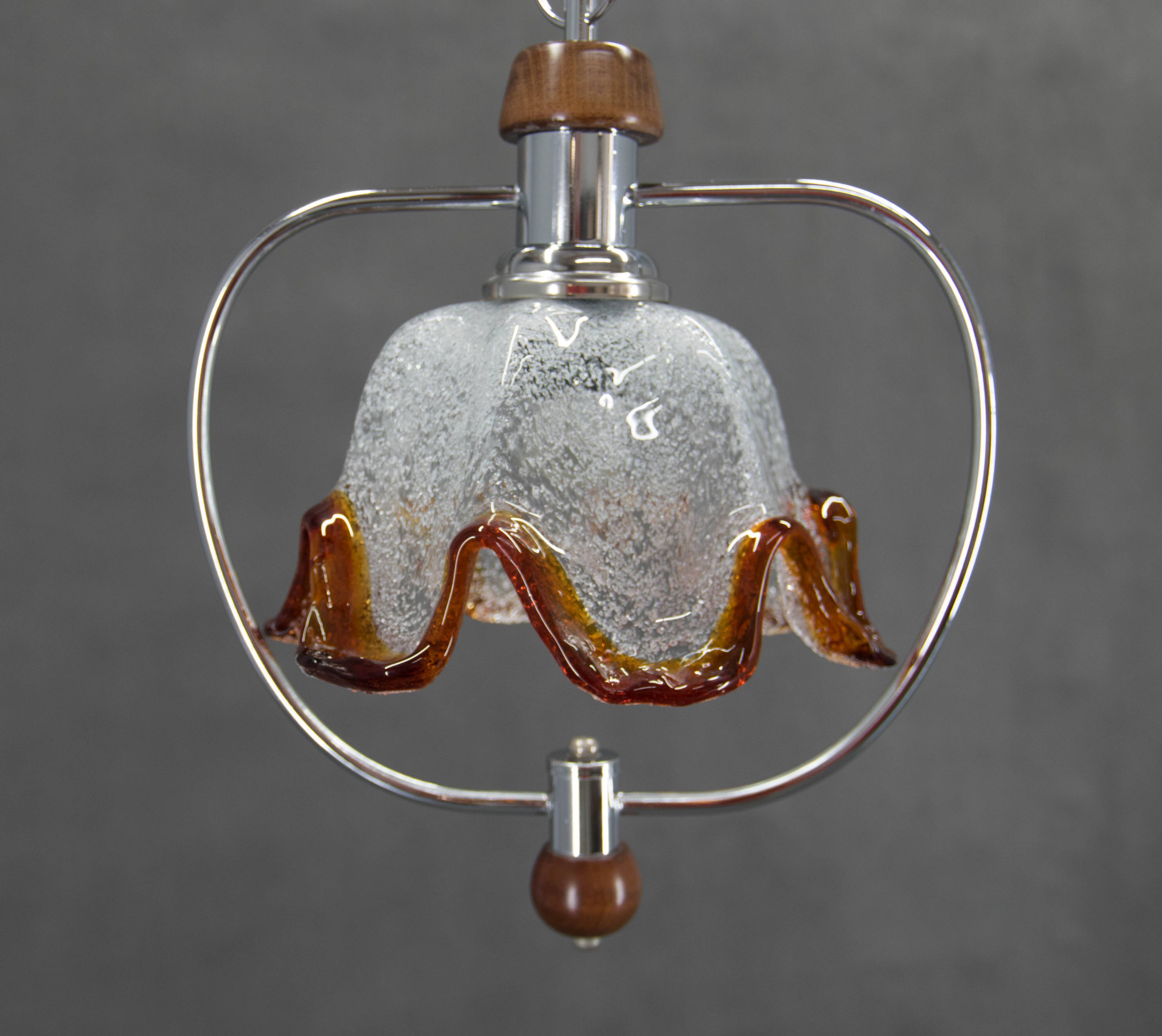 Murano Glass Pendant, Italy, 1980s