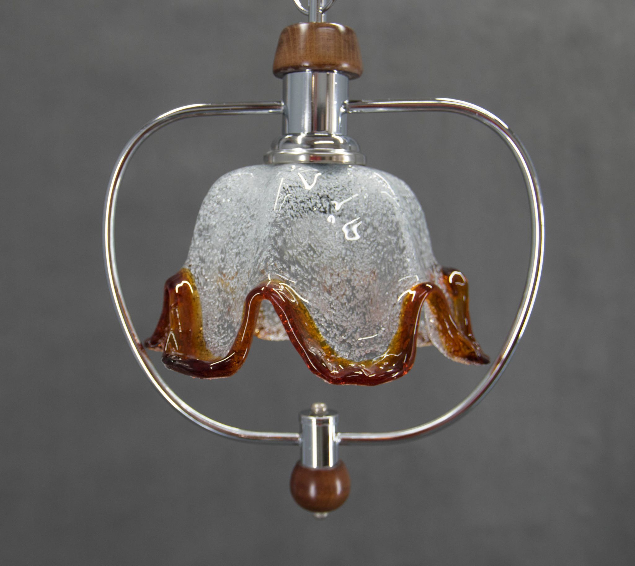 Suspension en verre de Murano, Italie, années 1980