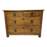 Solid walnut chest of drawers from the 1960s.