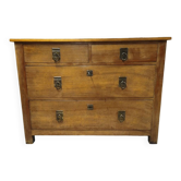 Commode noyer massif année 1960