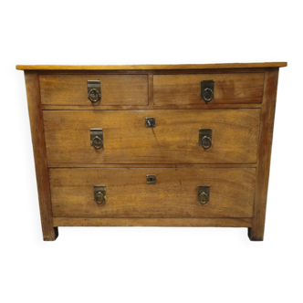 Solid walnut chest of drawers, circa 1960