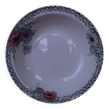 Round hollow dish Terre de Fer Creil and Montereau "Madrid"