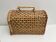 Cage Panier de transport pour chat en osier/rotin, vintage