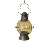 Lanterne de bateau en cuivre pour bougie, vers 1900