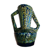 Vase Vallauris fat lava