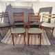 Set 6 chaises vintage scandinave dépareillées