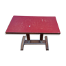2 old bar tray red zinc tables