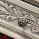 Wardrobe 3 doors, 3 drawers Louis XVI style patinated