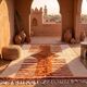 Berber carpet - Beni Ourain carpet - handmade 150/250 cm