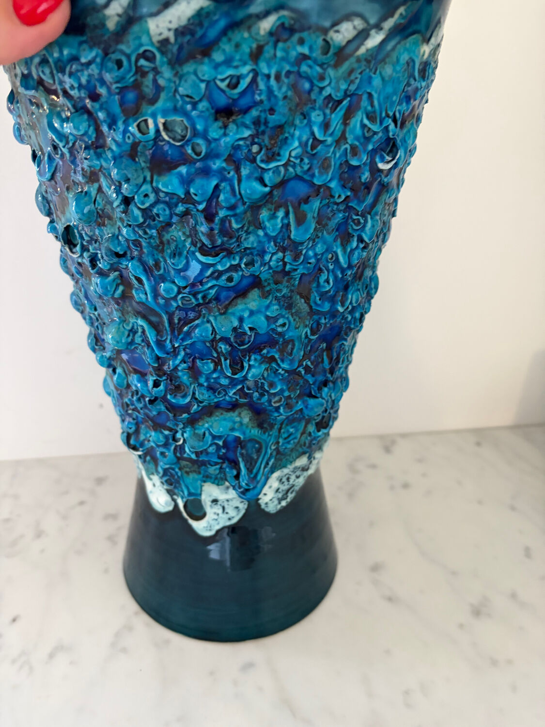 Fat Lava Vase Vallauris