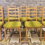 Set of 8 Scandinavian chairs from the 1970s