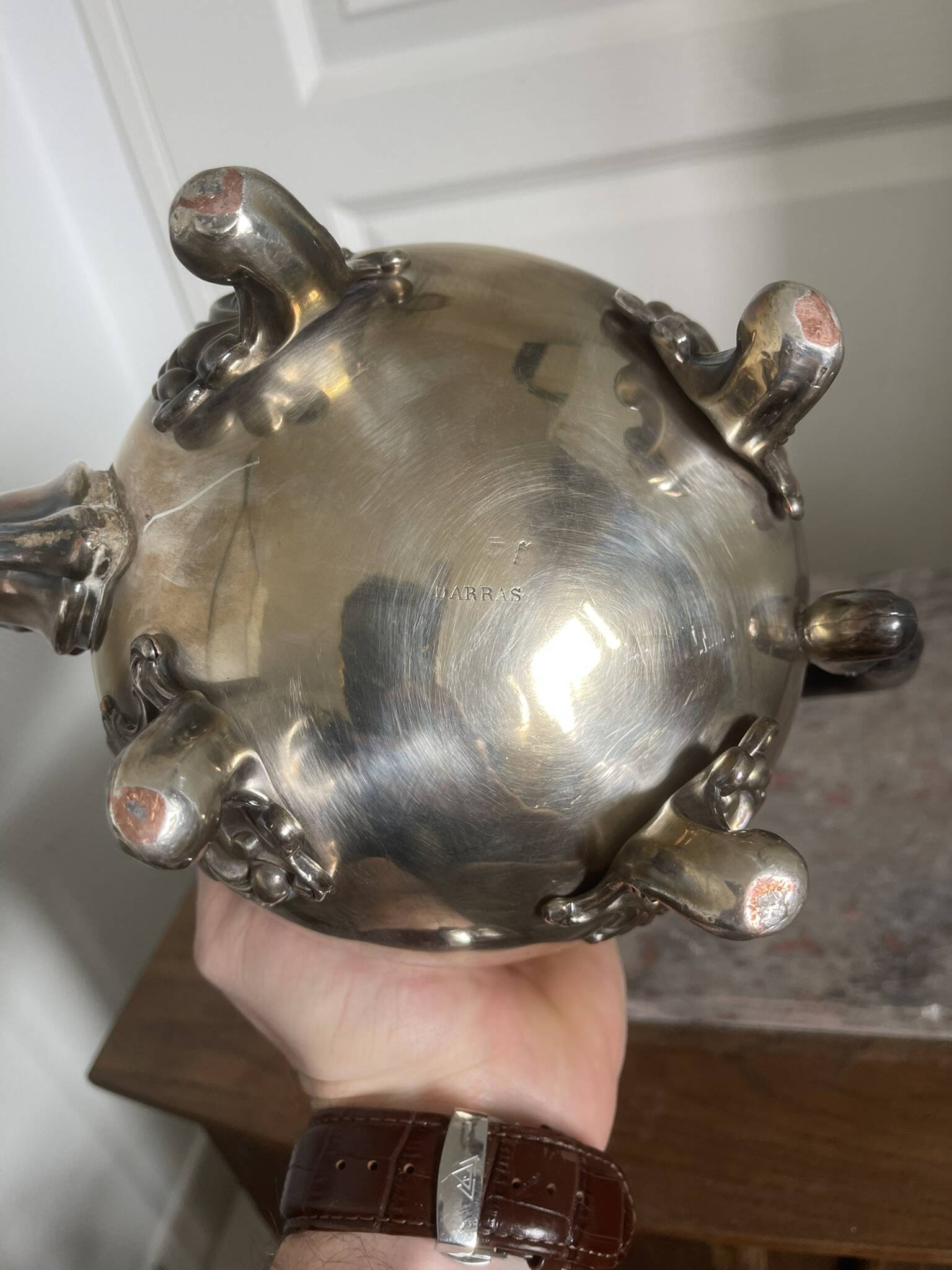 Antique Silver-Plated Victorian Teapot