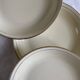 6 deep plates, antique porcelain from Limoges, old royal factory.
