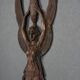 Pair of Empire period bronze sconces decorated with a winged woman