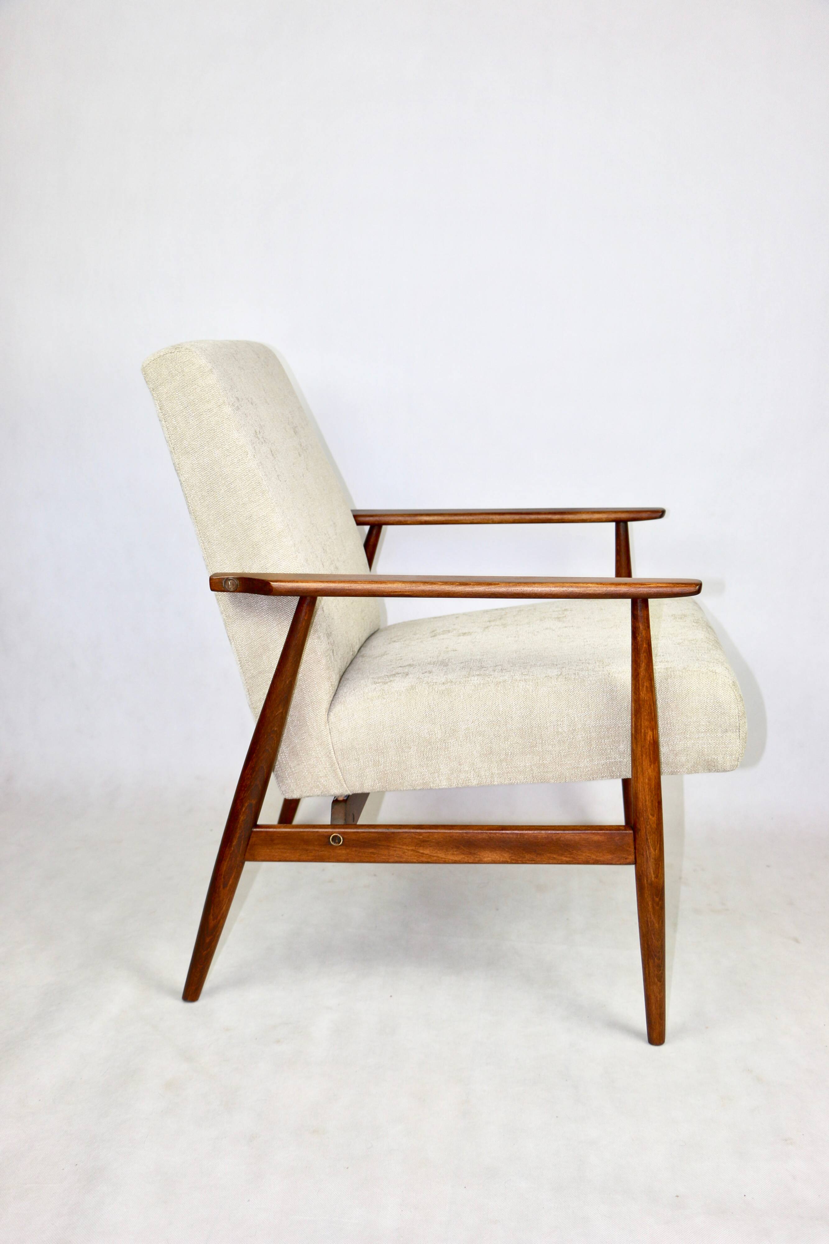 Armchair 'Lis', 1970s beige design by Henryk Lis