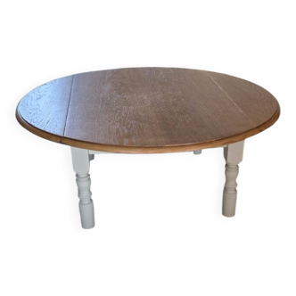 Table basse ronde de à rabats