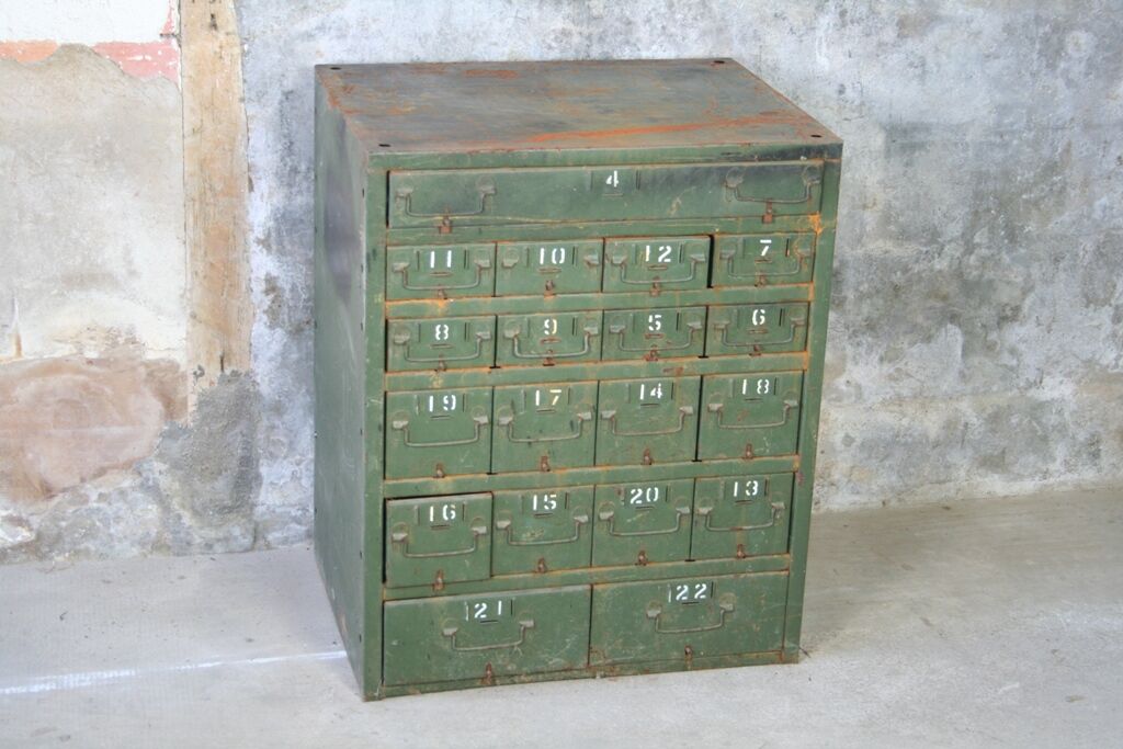 Furniture industrial metal business of army locker drawers 19 50