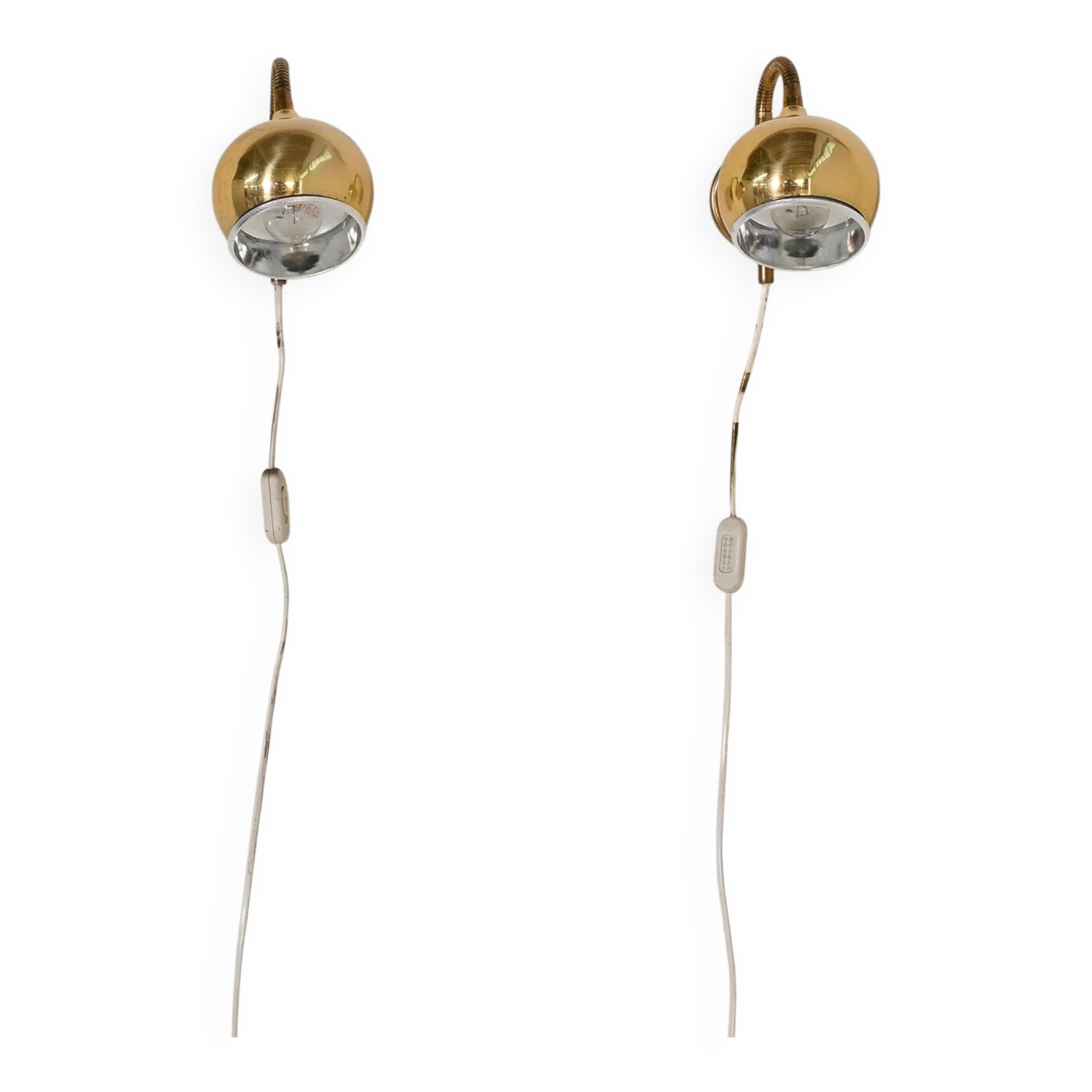Pair of wall lamps by Möllers Armatur Eskilstuna, '50s