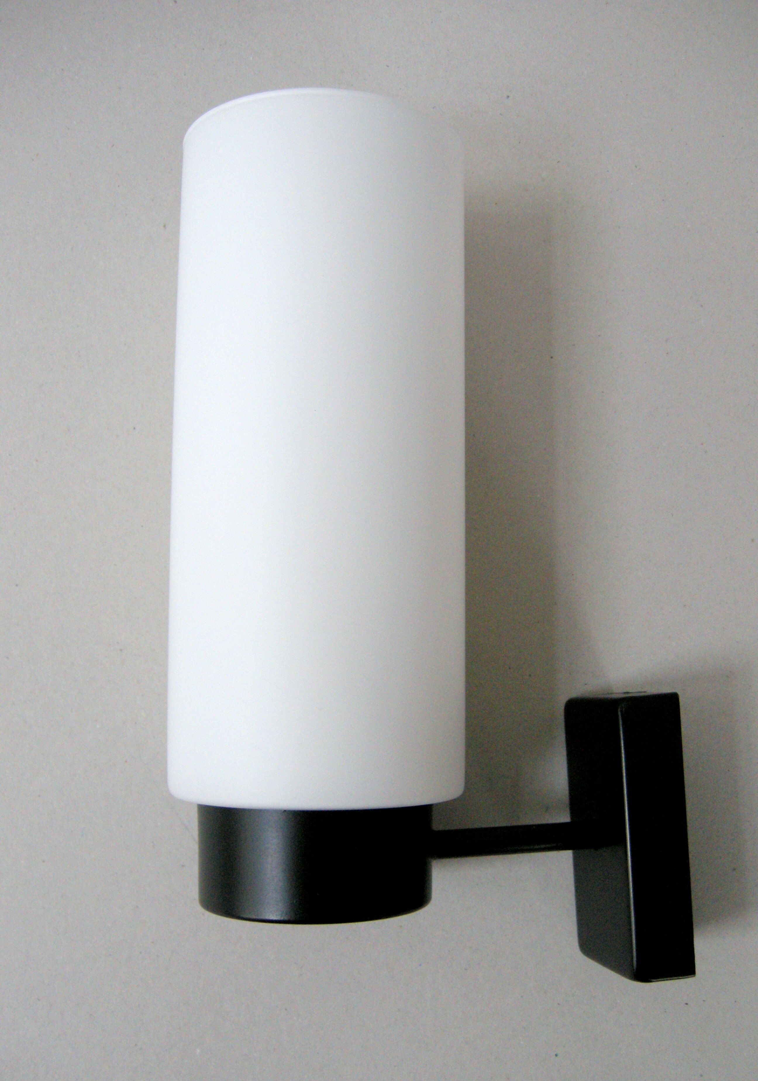 Applique vintage 1950 métal & verre