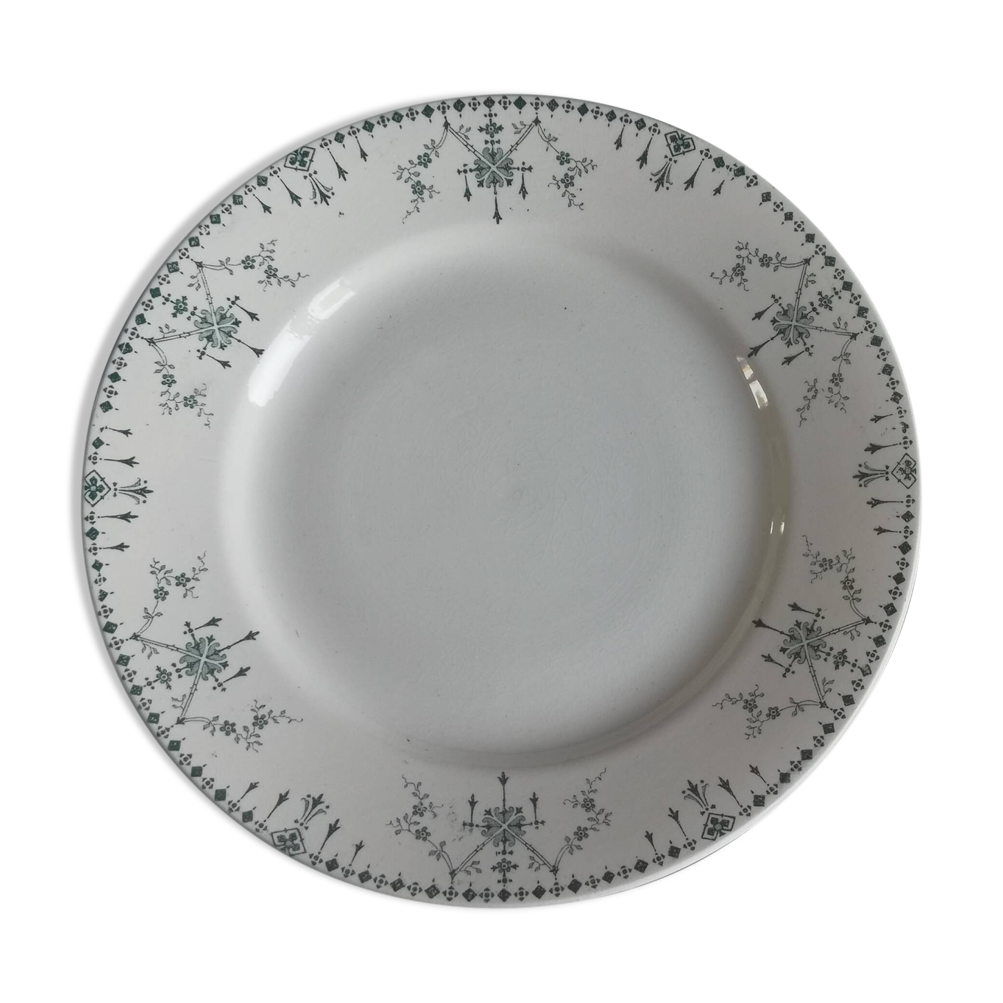 Compotier on foot signed Lunéville KG "Victoria