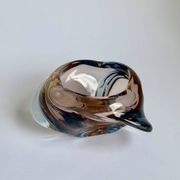 Ashtray Skrdlovice Art Glass, Czech 1960s