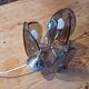 Vintage Chandelier Veca, Chrome and Smoked Glass