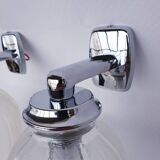 Antique glass wall lights