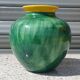 Lampe en céramique, vase et plat assortis, Drimmer