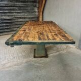 Unique industrial table garden table dining table 90 x 182 cm