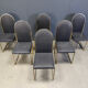 Vintage brass dining chairs by Belgochrom, 1970s