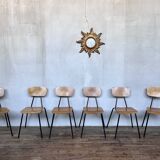 Series of 6 vintage chairs