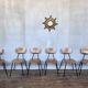Series of 6 vintage chairs