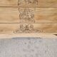 Wood and marble chest of drawers