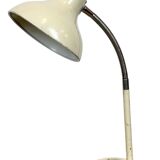 Beige industrial gooseneck table lamp, 1960s