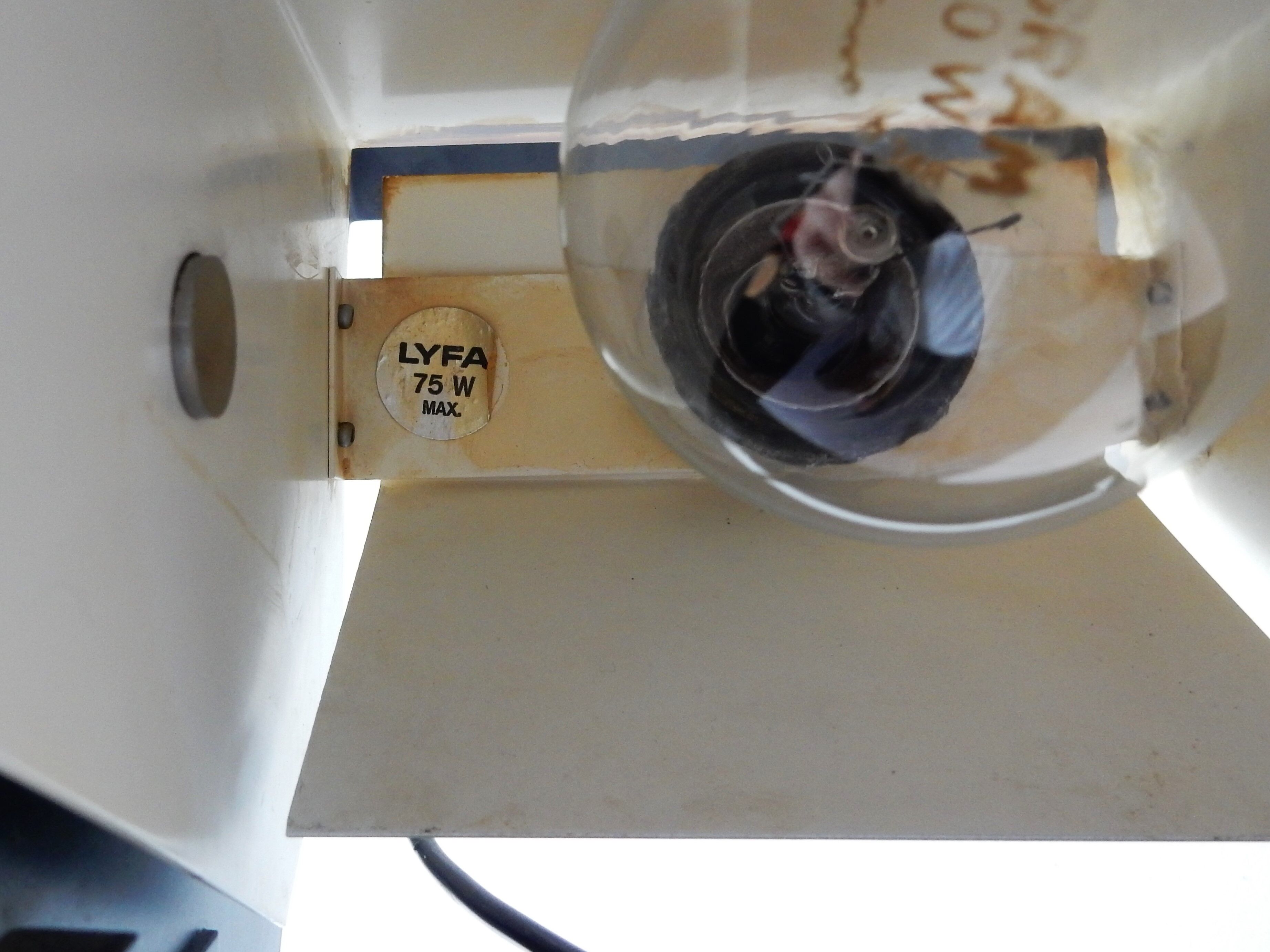 Black and metal adjustable floor lamp for Lyfa, 1960's