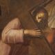 Antique Italian painting of the Way of the Cross, Ascent to Calvary