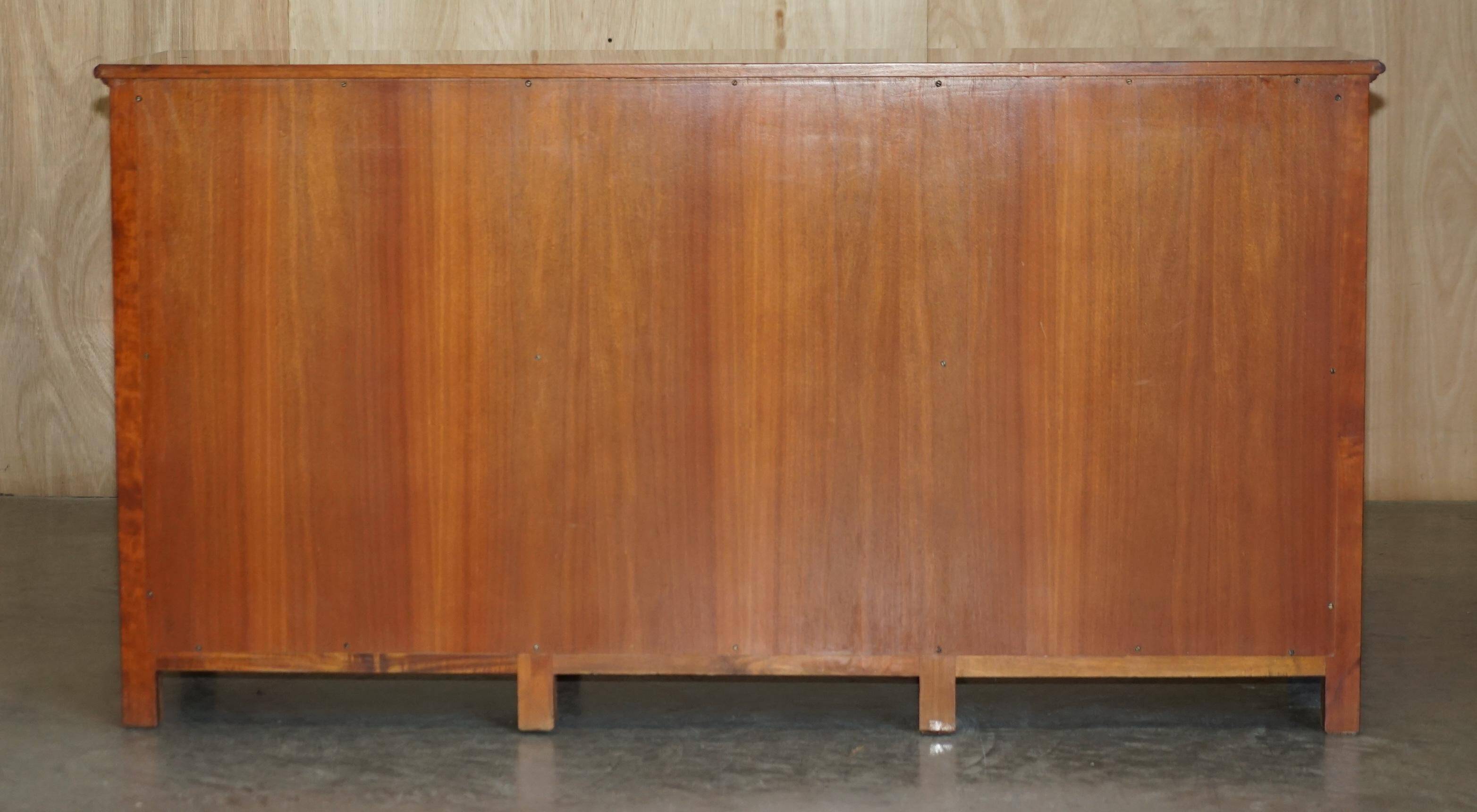 Large buffet Multiyork in solid cherry wood with six drawers.