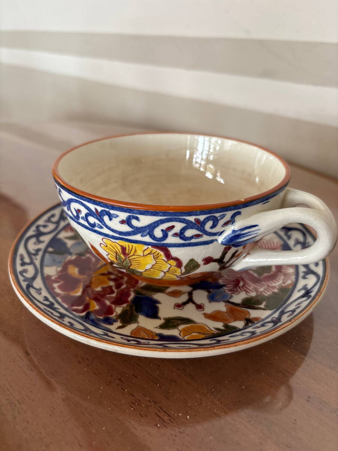 Gien tableware set, peony collection