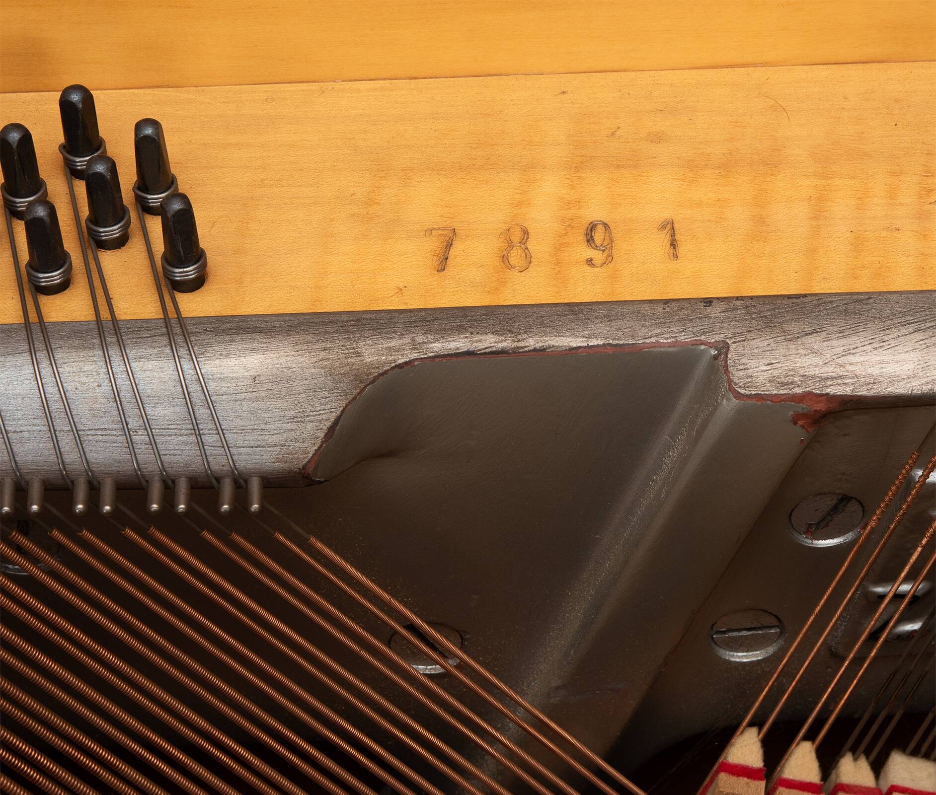 Danish Design Teak Pianette by Louis Zwicki, 1950s