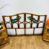 Rattan headboard