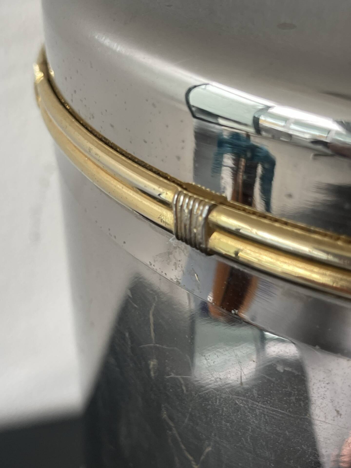 Gucci vintage champagne bucket silver-plated Hollywood Regency