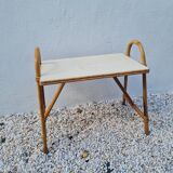 Vintage rattan bedside