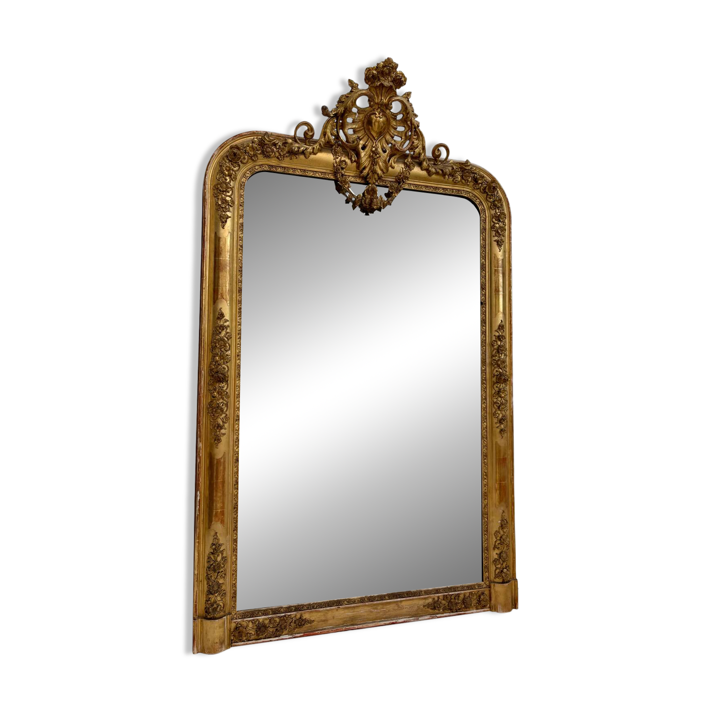 Antique 19th-century mirror, original