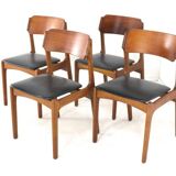 Set of 4 chairs - vintage teak