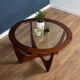 Retro Teak Round 'Astro' 'Fresco' Coffee Table By Victor Wilkins For G Plan