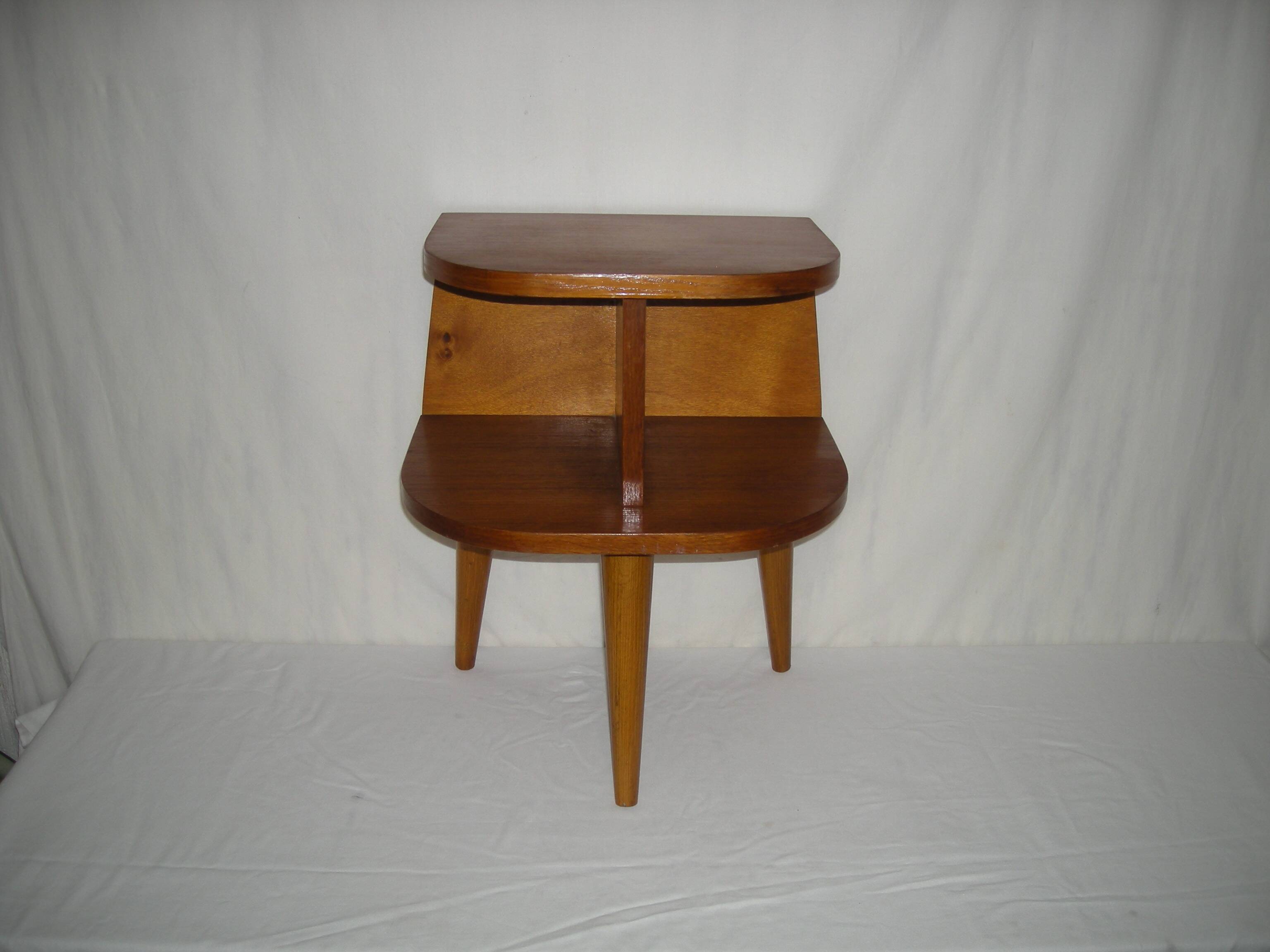 tripod bedside table from the 50s