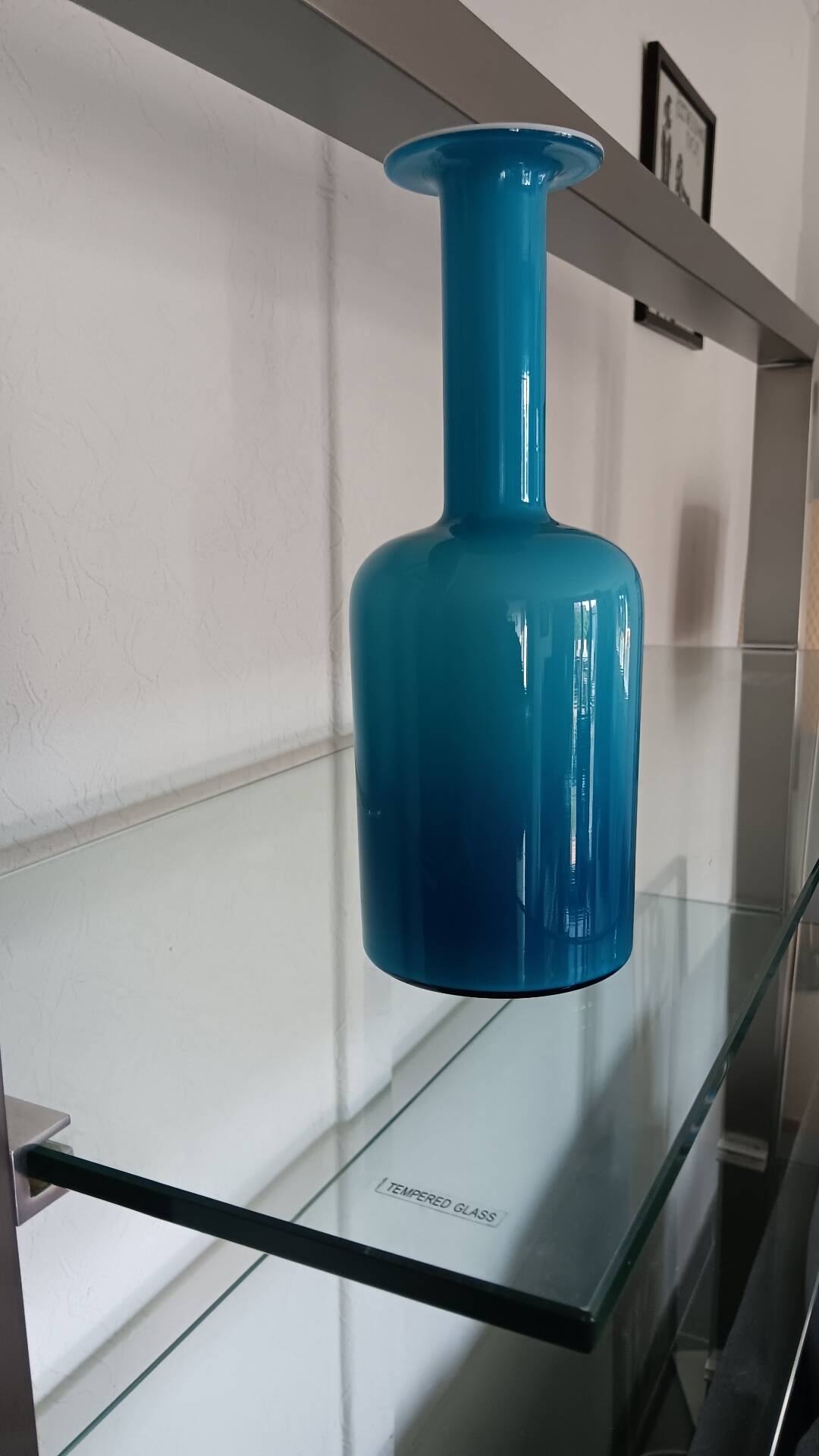 Vase Gul par Otto Brauer pour Holmegaard