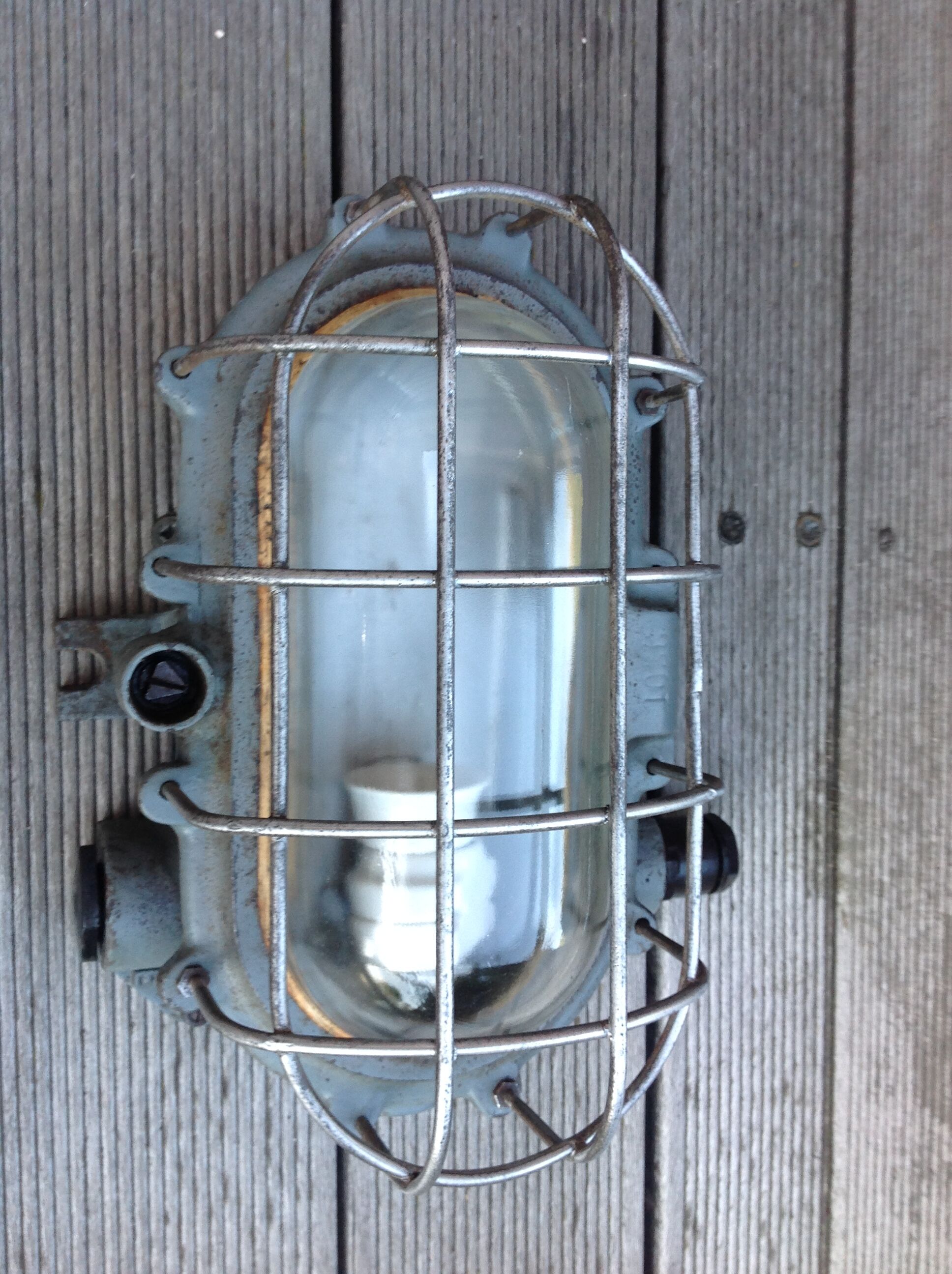 Kandem Bunkerlampe industrial window, vintage 30s