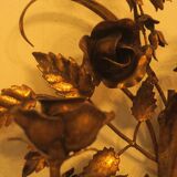 Pair of gilt double wall candleholders by Hans Kögl, 1960s