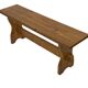 Vintage Pine Bench – 1960s Scandinavian Design small model